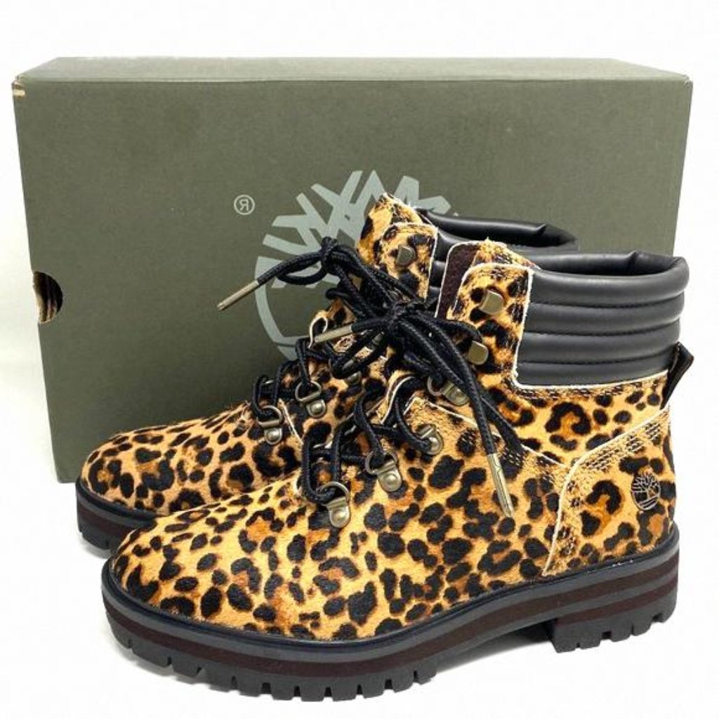 Timberland Women Size Tb 0a2gcr V24 London Square Mid Boots Leather Brown Hiker
